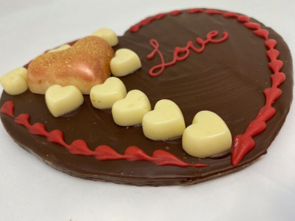 corazon chocolate san valentin